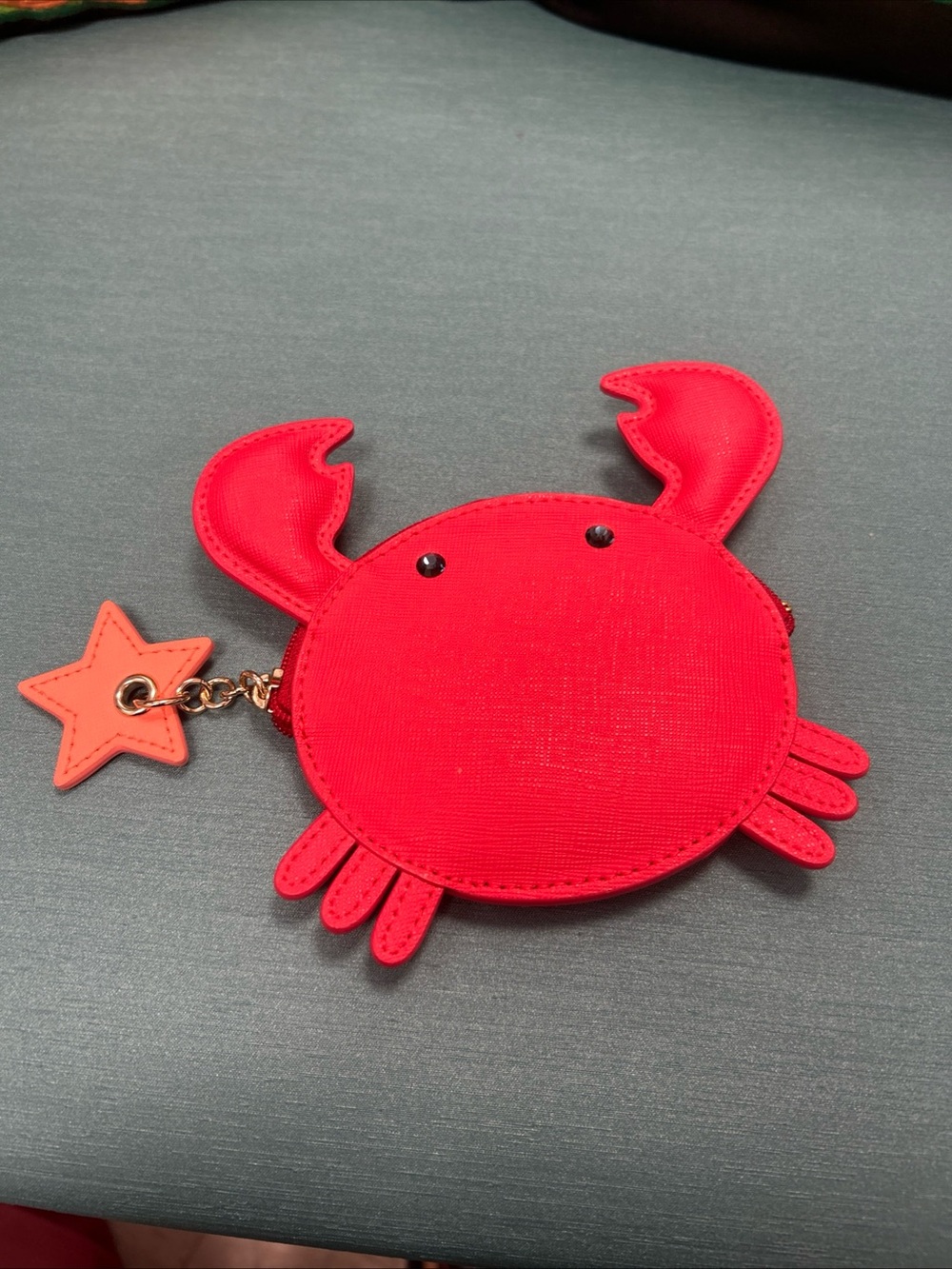 kate spade Red Crab Coin Purse with Star Charm